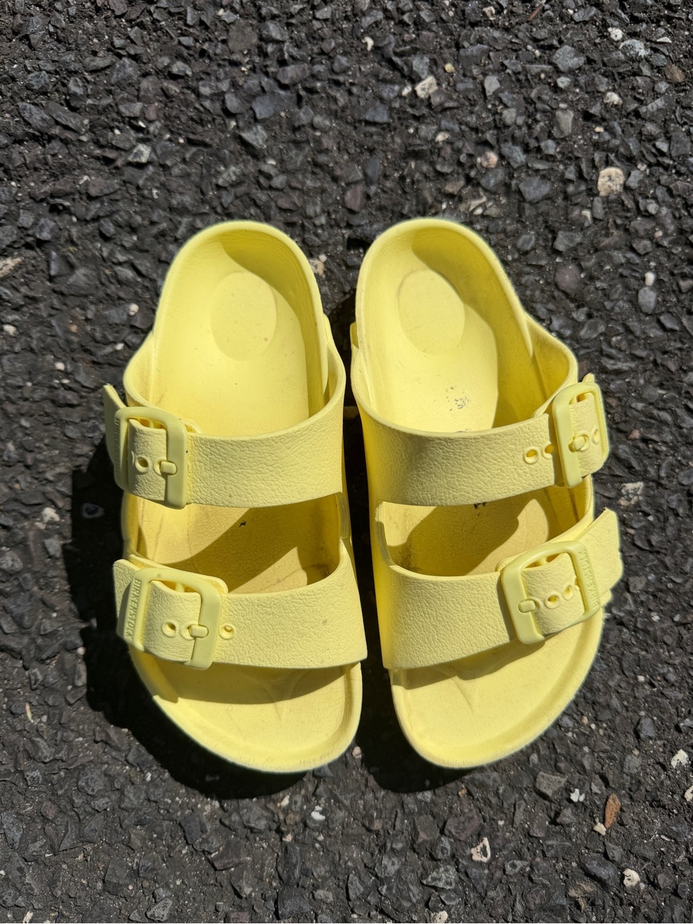 Birkenstock Kids‎ Yellow Double-Strap EVA Sandals